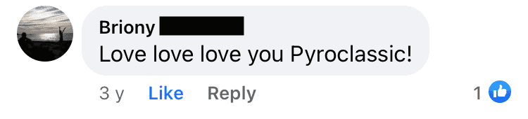 Briony: "Love love love you Pyroclassic!"