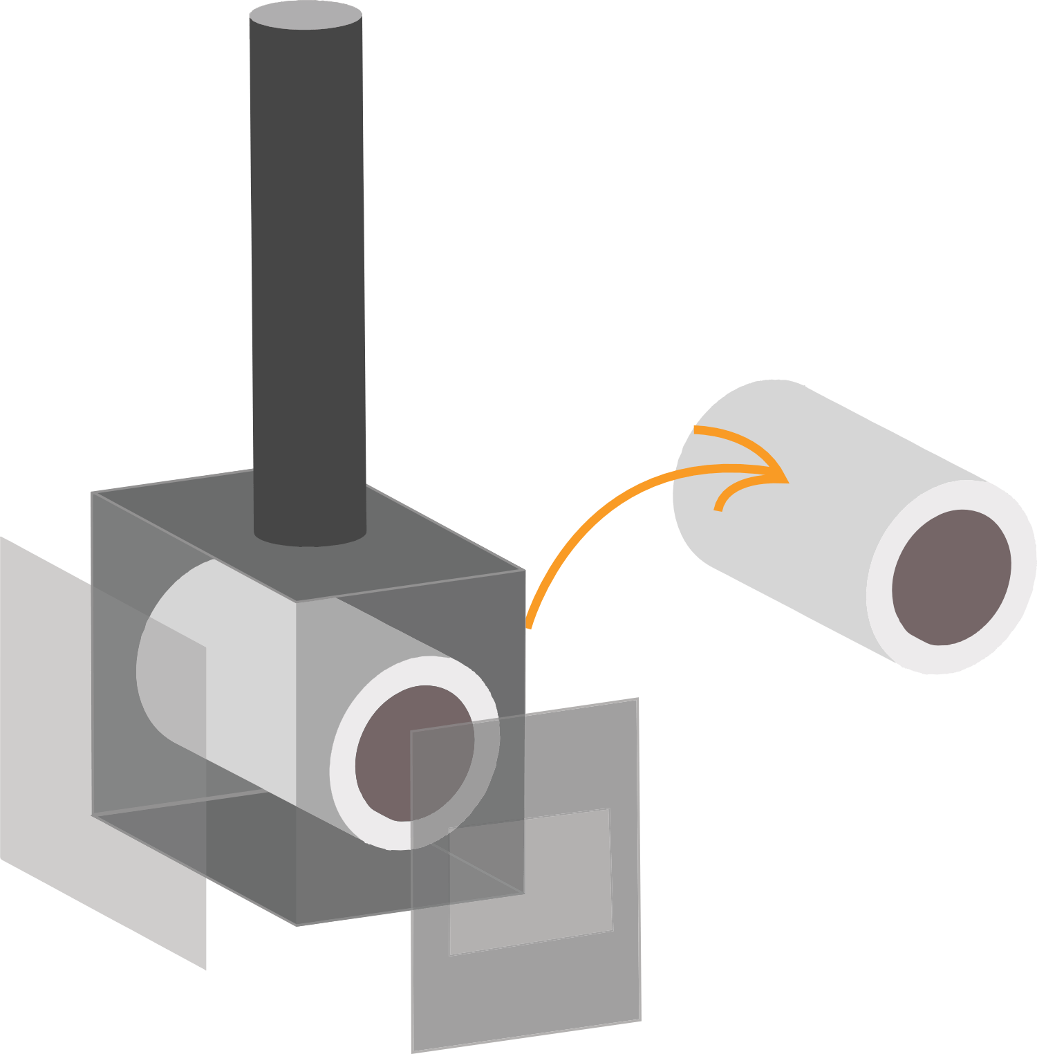 Mockup of the Pyro Heat Sustainer firebox