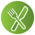 Knife and fork icon